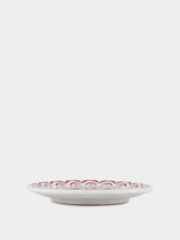 Les Ottomans Red Sicily Handpainted Dessert Plate