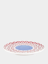 Les Ottomans Red Sicily Handpainted Dinner Plate