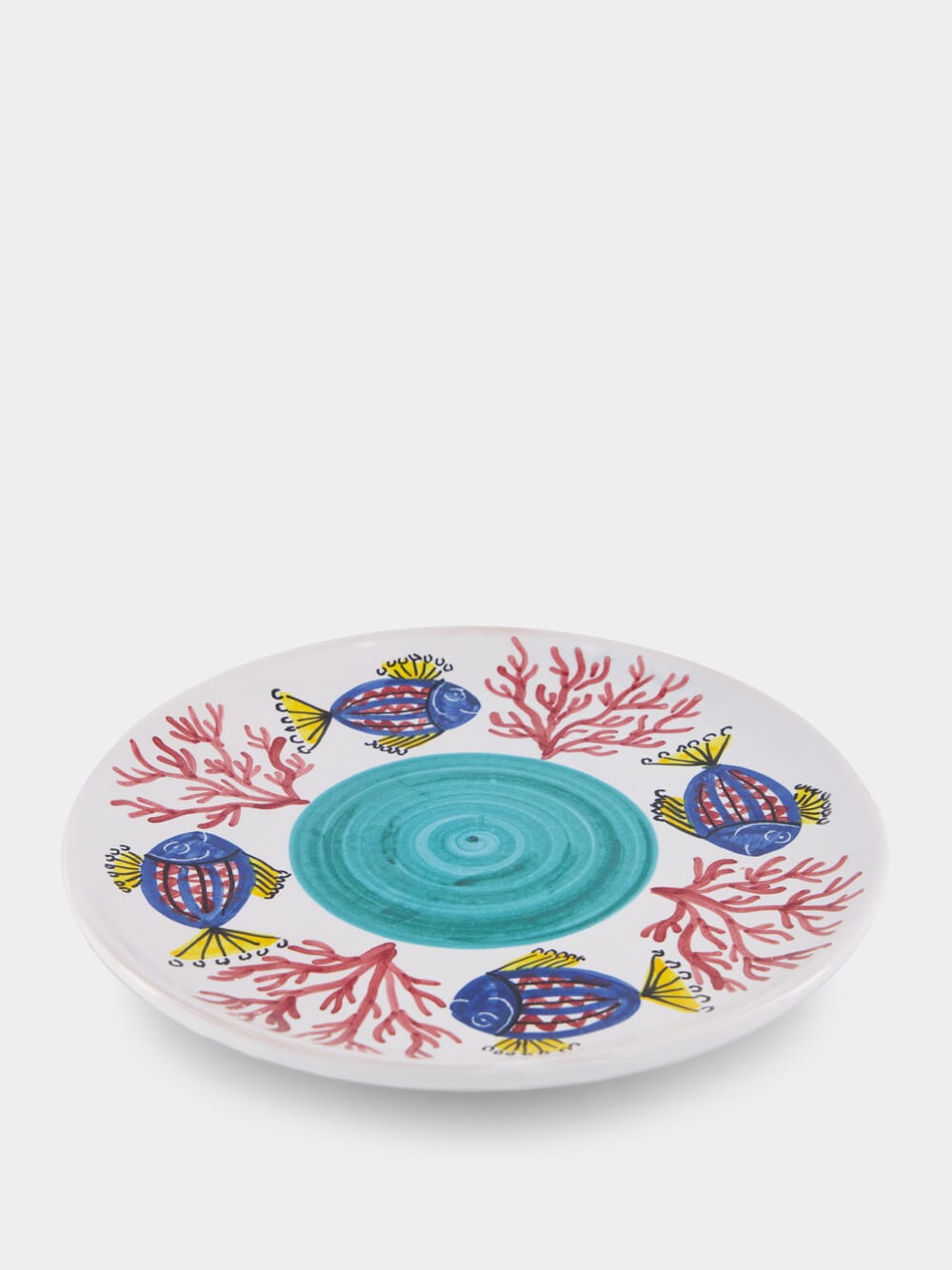 Handpainted Sicily Turquoise Dinner Plate