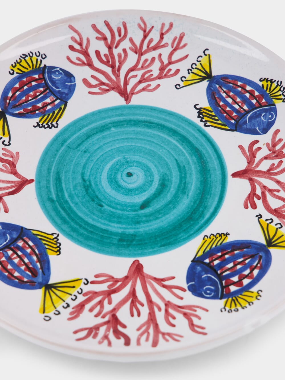 Handpainted Sicily Turquoise Dinner Plate