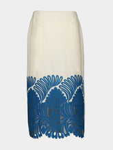 La DoubleJ Embroidered Cotton Pencil Skirt