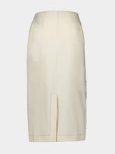 La DoubleJ Embroidered Cotton Pencil Skirt