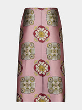 La DoubleJ Nucleus Jacquard Midi Pencil Skirt