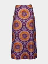 La DoubleJ Sovereign Purple A-Line Skirt
