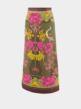 La DoubleJ Baia Floral-Print Midi Skirt