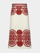 La DoubleJ Medallion Placée Cream Baia Skirt