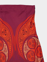 La DoubleJ Alchemy Dark Red Silk Twill Maxi Skirt