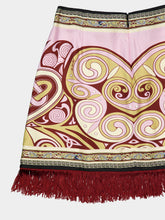 La DoubleJ Kells Placée Pink Silk Fringe Mini Skirt