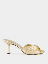 Jimmy Choo Gold Skye 70 Heels in Metallic Nappa