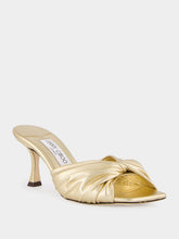 Jimmy Choo Gold Skye 70 Heels in Metallic Nappa