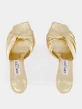 Jimmy Choo Gold Skye 70 Heels in Metallic Nappa