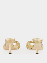 Jimmy Choo Gold Skye 70 Heels in Metallic Nappa