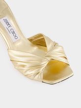 Jimmy Choo Gold Skye 70 Heels in Metallic Nappa
