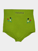 Marni Kiwi Floral Embroidered Wool Briefs