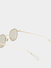 Ahlem Gaillon Sunglasses in Champagne and Green Light