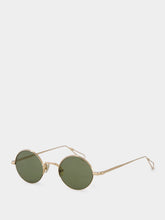 Ahlem Khaki Lépine Round Sunglasses