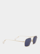 Ahlem Haussmann Champagne Frame with Blue Lenses