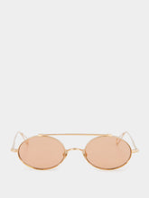 Ahlem Peony Gold Turbigo Oval Sunglasses