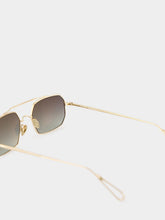 Ahlem Champagne Green Gradient Clovis Sunglasses