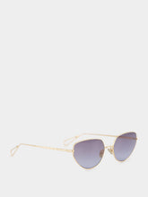 Ahlem Champagne Blue Gradient Harpe Sunglasses