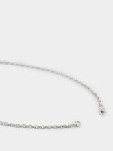 MM6 Maison Margiela Silver Key-Charm Logo Plaque Necklace