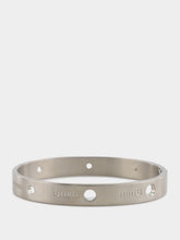 MM6 Maison Margiela Logo Cut-Out Cuff Bracelet