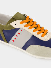 Marni Blue and Multicolour Softy Soccer Low-Top Sneakers