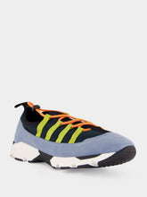Marni Green and Blue Lycra Lace-Up Running Sneakers