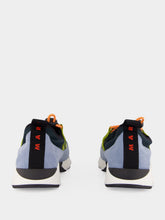 Marni Green and Blue Lycra Lace-Up Running Sneakers