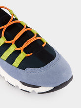 Marni Green and Blue Lycra Lace-Up Running Sneakers