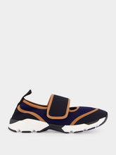 Marni Deep Blue and Black Mary Jane Running Sneaker