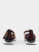 Marni Deep Blue and Black Mary Jane Running Sneaker