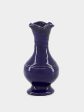 Casa Lopez Cobalt Blue Ceramic Soliflore Vase