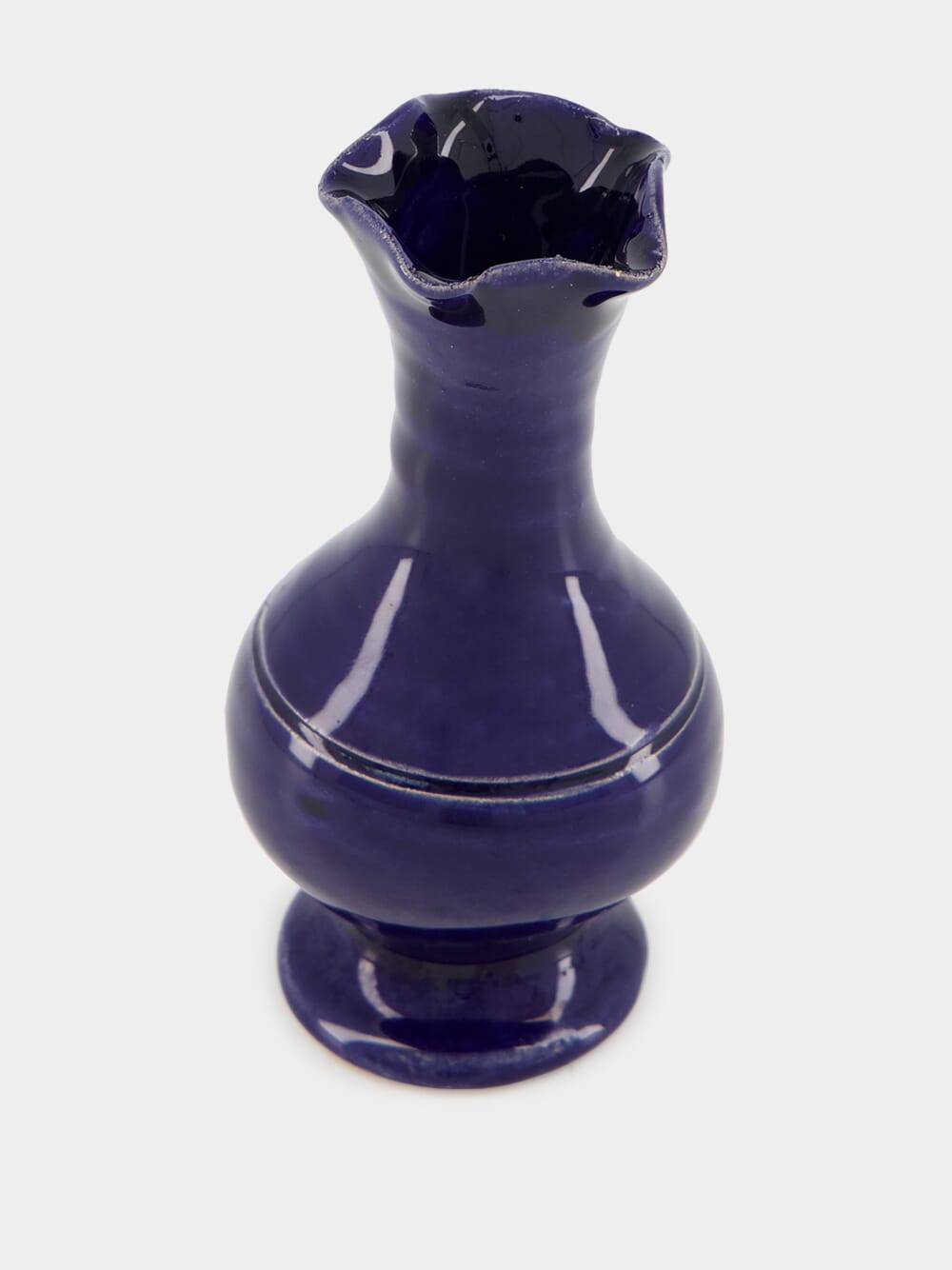 Cobalt Blue Ceramic Soliflore Vase