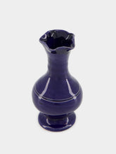 Casa Lopez Cobalt Blue Ceramic Soliflore Vase