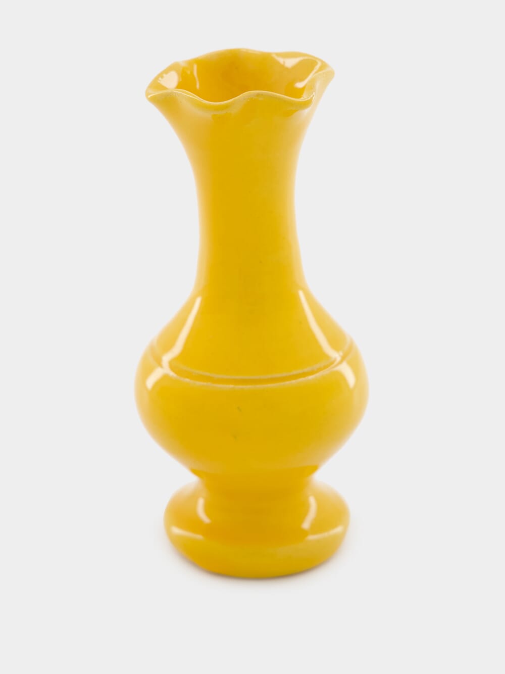 Yellow Ceramic Soliflore Vase