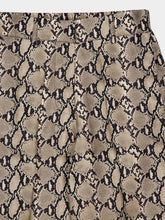Paula Sonia Snakeskin Printed Silk Twill Pants