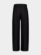 Sonia Black Silk Twill Pants