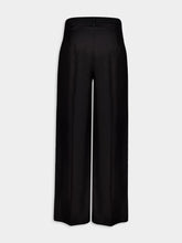 Sonia Black Silk Twill Pants