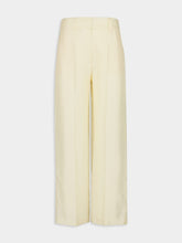 Sonia White Silk Twill Pants