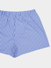 Miu Miu Sapphire Blue Striped Cotton Boxer Shorts