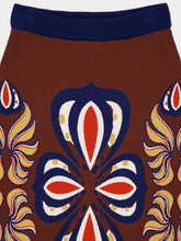 Paula Spar Potting Soil Jacquard Pencil Skirt