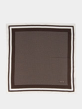 Tom Ford Brown Silk Pocket Square