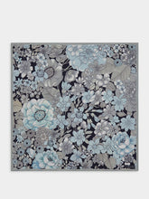Tom Ford Blue Floral Silk Scarf