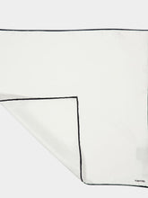 Tom Ford White Satin Silk Pocket Square