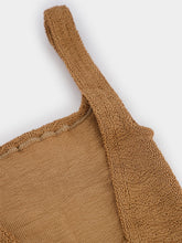 Hunza G Metallic Cocoa Square Neck Nile Swimsuit