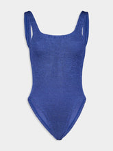 Hunza G Metallic Denim Square Neck Nile Swimsuit