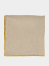 Borgo Delle Tovaglie Sabbia and Gold Filo Linen Napkin