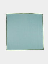 Borgo Delle Tovaglie Blue and Fern Linen Thread Napkin
