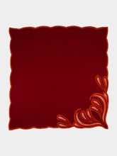 Borgo Delle Tovaglie Tecla Linen Placemat My Heart Red